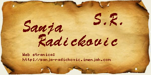 Sanja Radičković vizit kartica